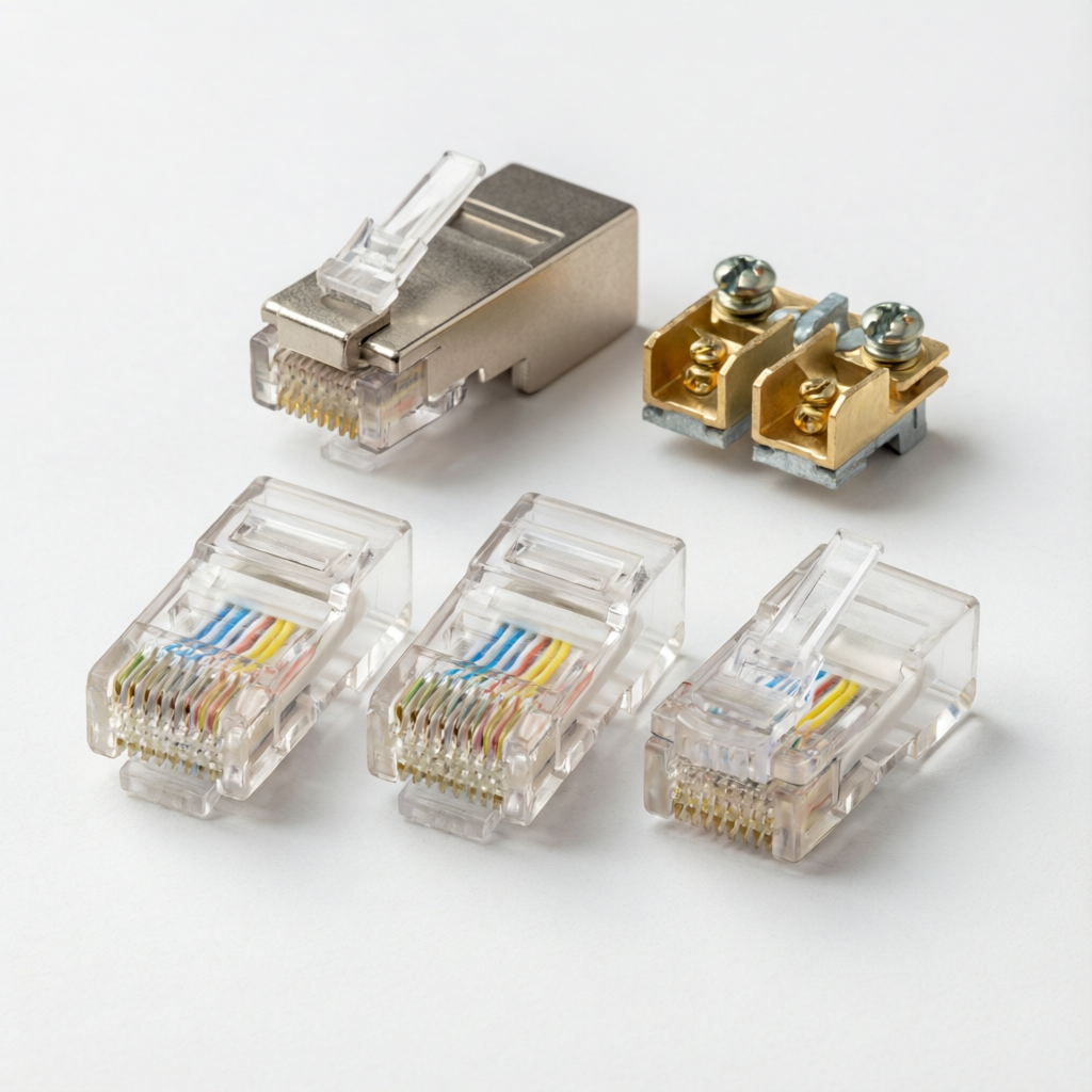 RJ45-Stecker & Erdungszubehör
