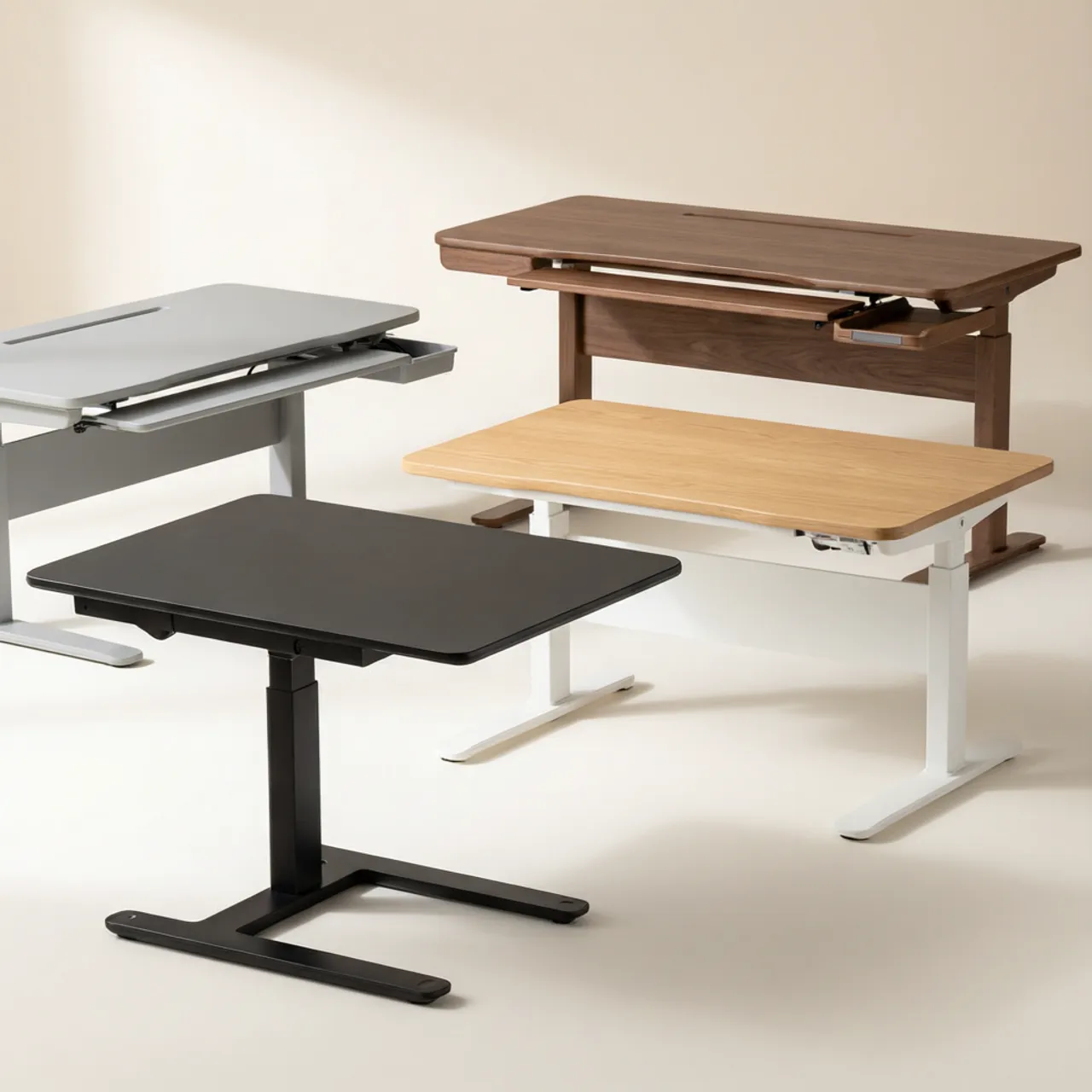 Monitor-Tische & Sitz-Steh-Bankerhöhungen