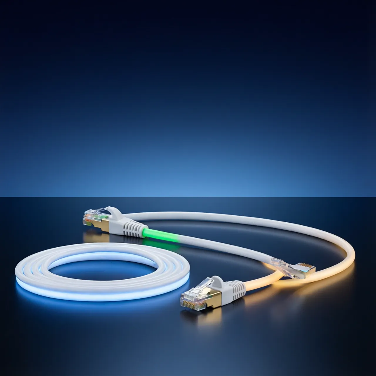 Etherlighting- & beleuchtete Patchkabel