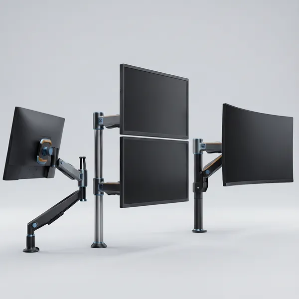 Monitor-Halterungen für IT-Arbeitsplätze