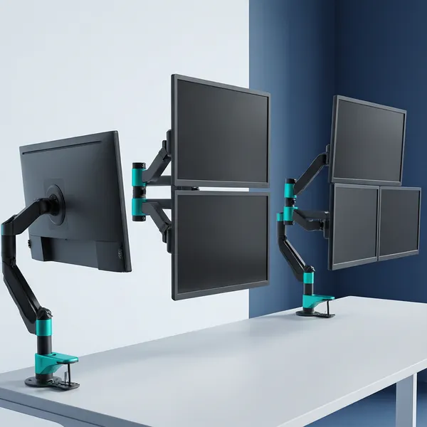 Monitor-Halterungen für IT-Arbeitsplätze