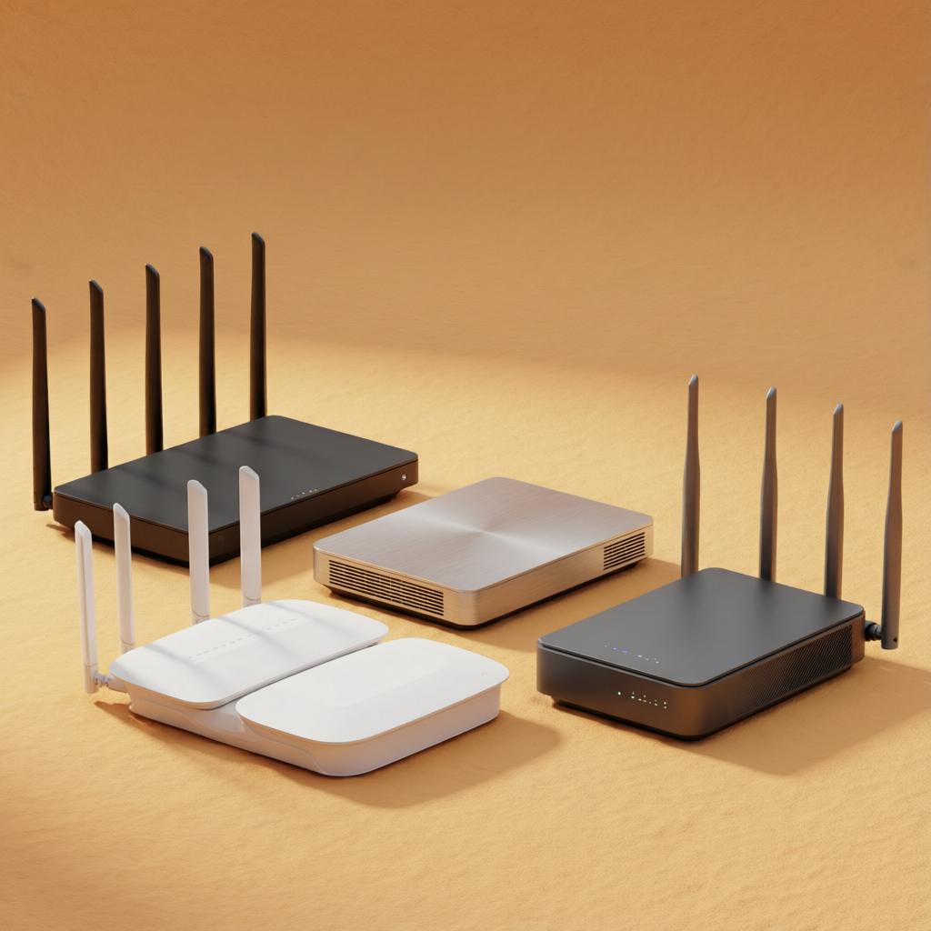 Wi-Fi-Router (kabelgebunden + WLAN)