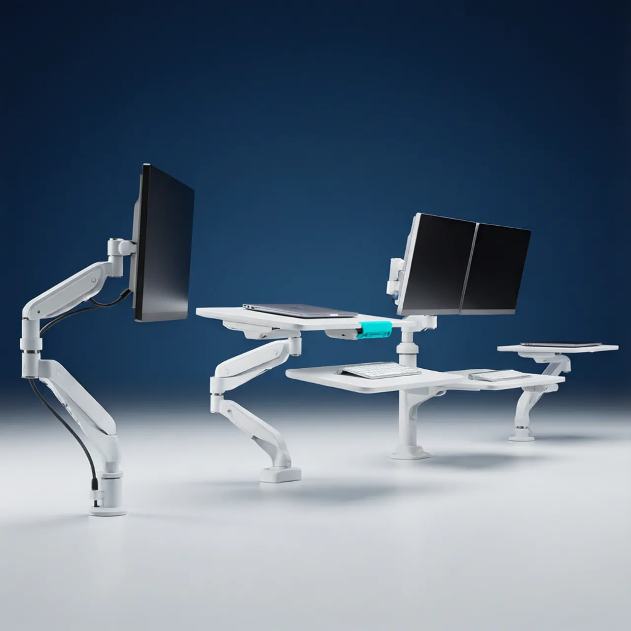 Ergonomische Arbeitsplatz-Halterungen