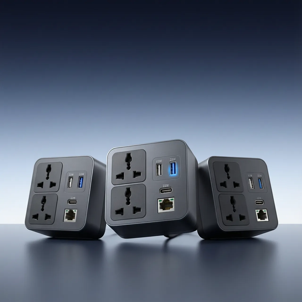 Steckdoseneinheiten mit Daten- & USB-Anschlüssen