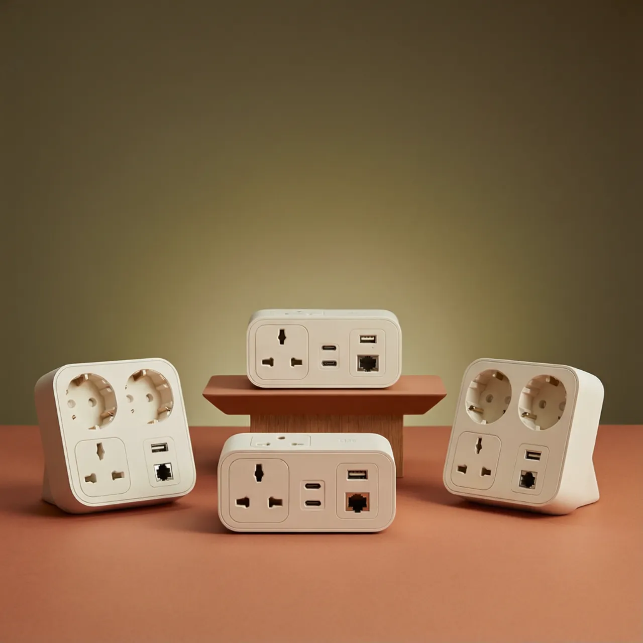 Steckdoseneinheiten mit Daten- & USB-Anschlüssen