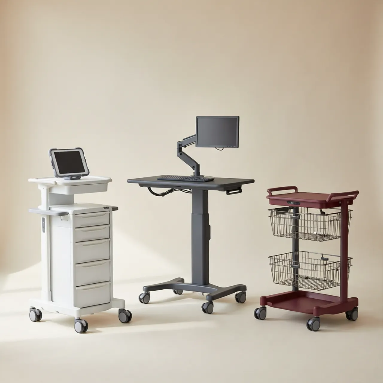 Medizinische Trolleys & Workstations