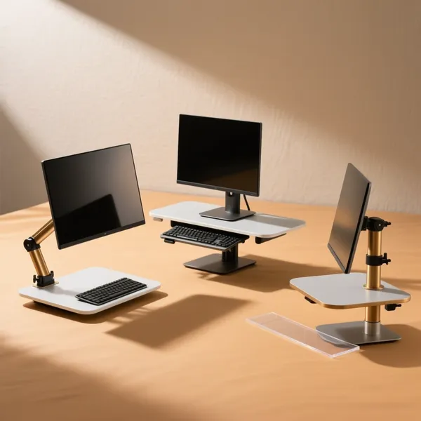 Monitor- & Tastatur-Ablageflächensysteme