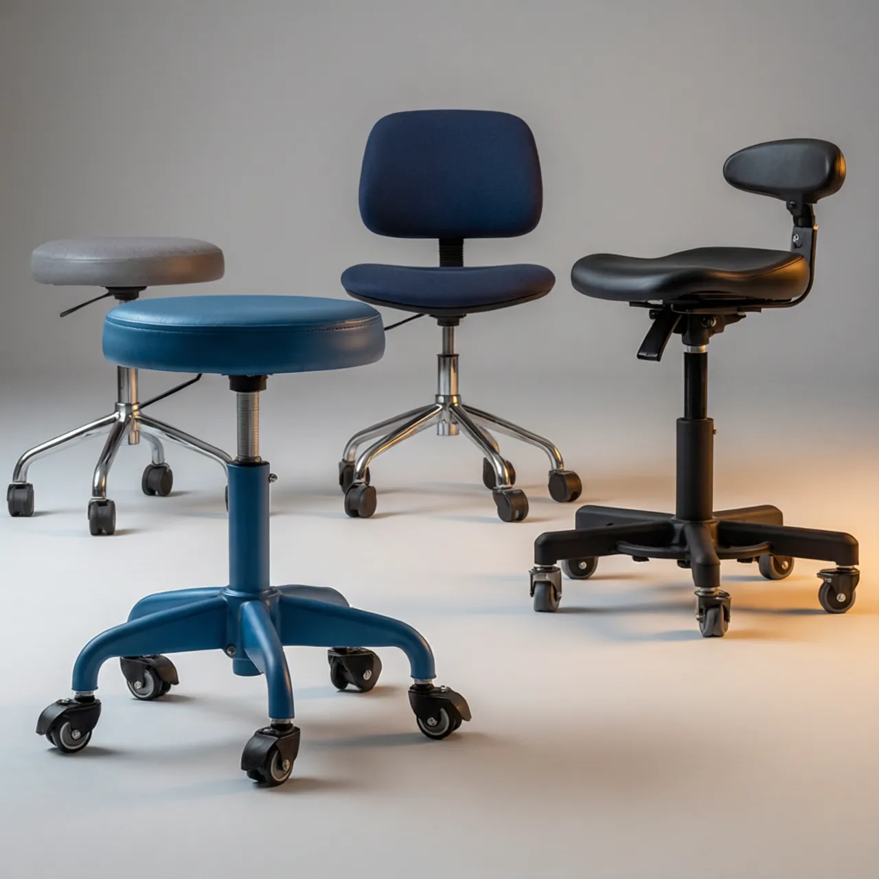 Rollhocker & mobile Sitzmöbel