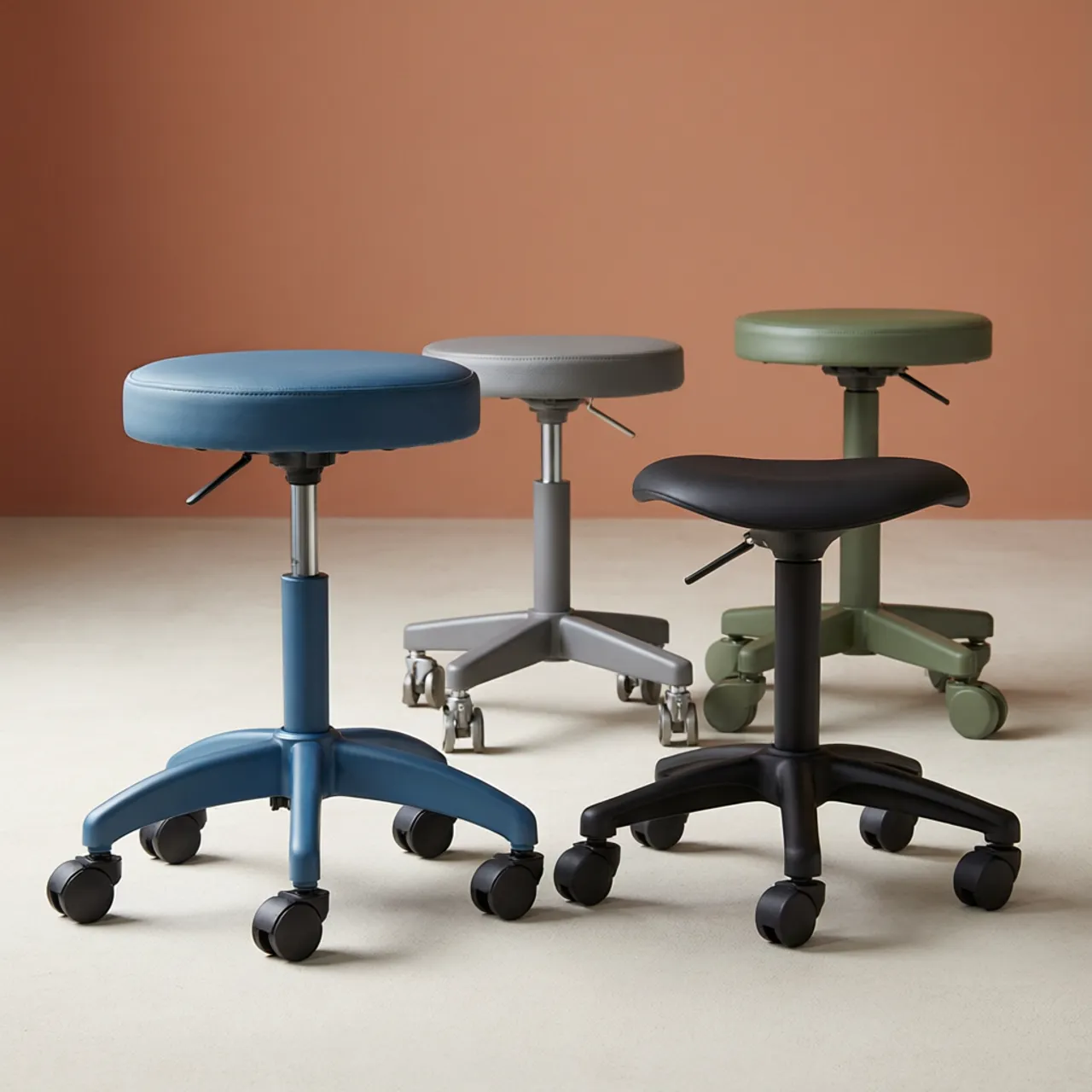Rollhocker & mobile Sitzmöbel