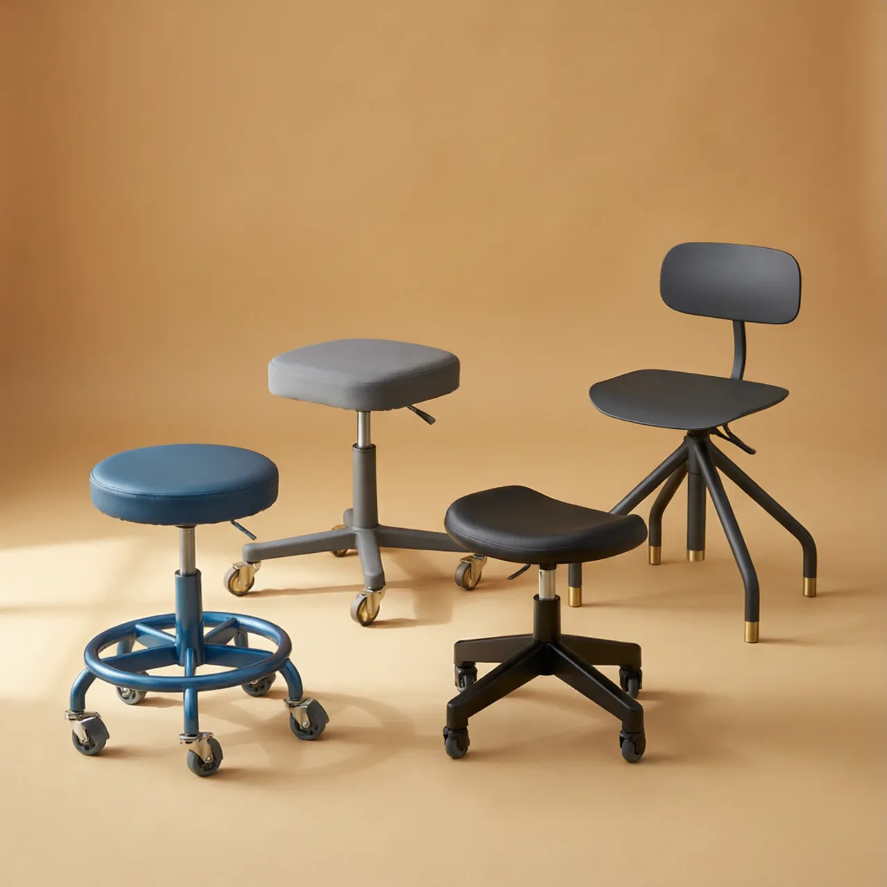 Rollhocker & mobile Sitzmöbel