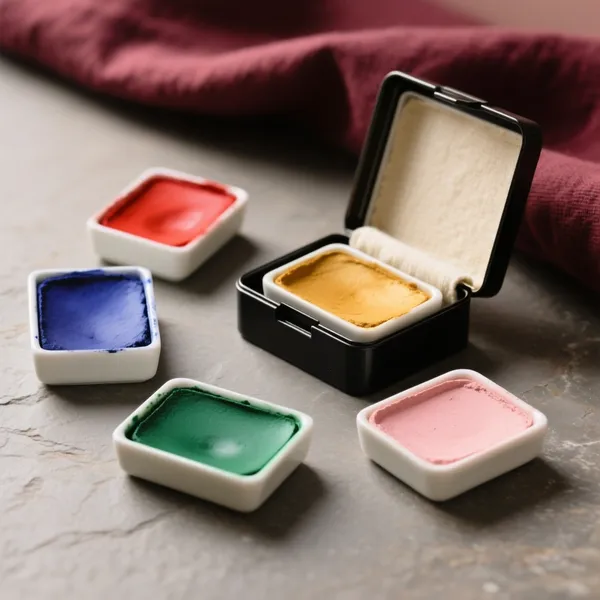 Aquarellfarben & Malfarben in Näpfchen