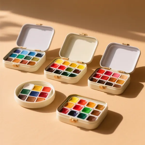 Aquarellfarben & Malfarben in Näpfchen