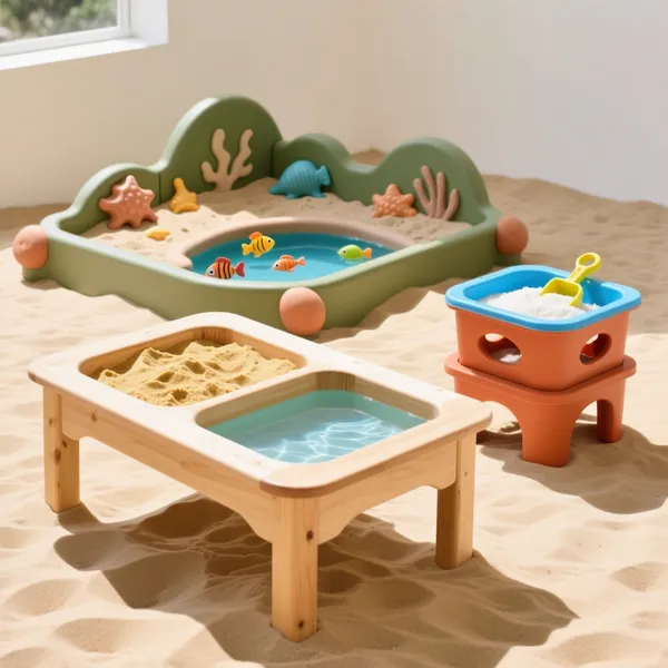 Sand- und Wasserspieltische