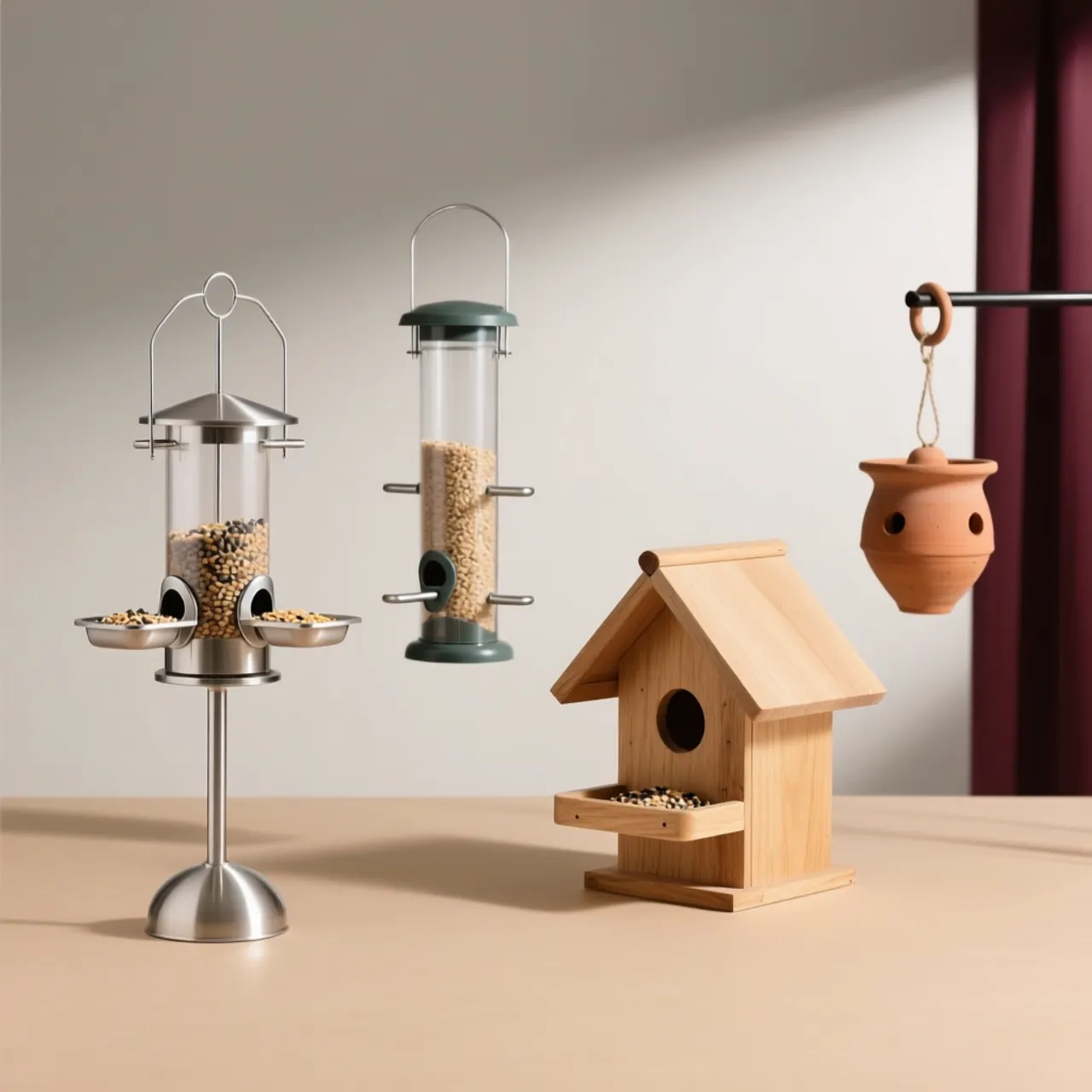 Vogelfutterstellen & Futterhäuschen