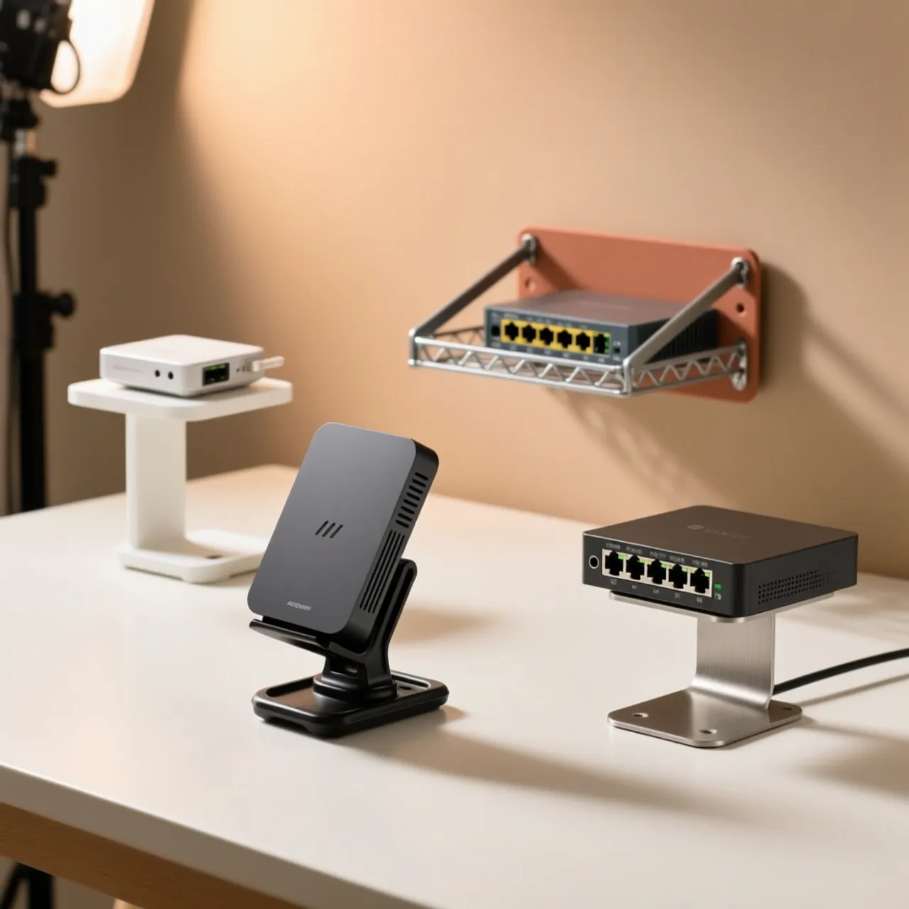 Tisch- & Regalhalterungen für Netzwerkgeräte