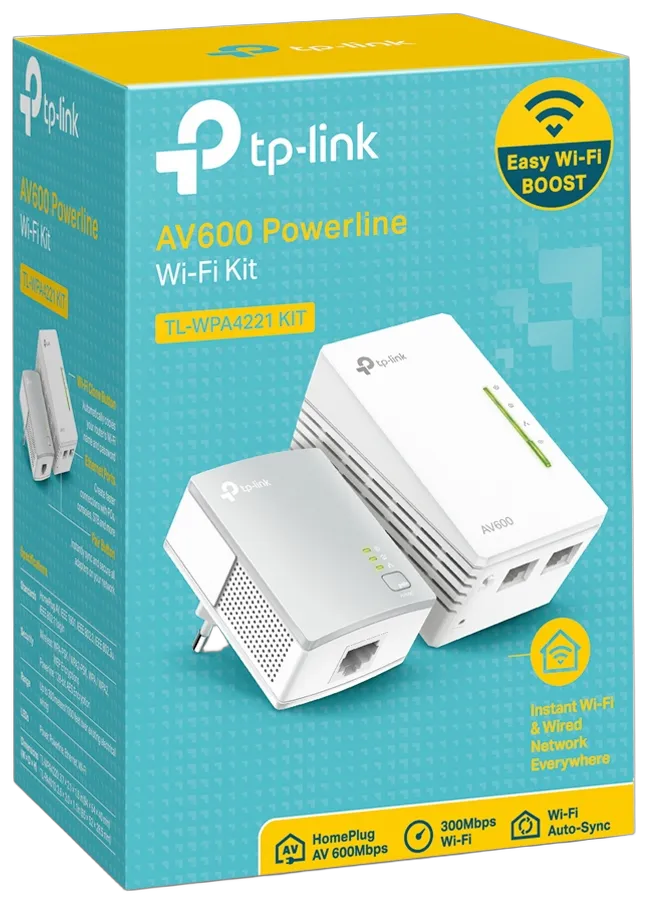 INTD TP-LINK Powerline TL-WPA4221 KIT AV600-300Mbit/s-WLAN-Powerline-Extender KIT