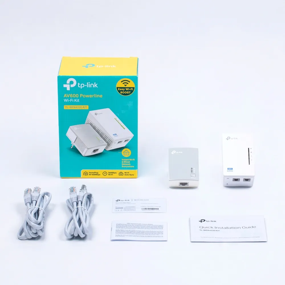 TP-Link TL-WPA4220 KIT 600 Mbit/s Ethernet Wifi Blanco 2 pieza(s) TP-Link TL-WPA4220 KIT 600 Mbit/s Ethernet Wifi Blanco 2 pieza(s)