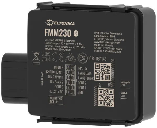 Teltonika Telematics FMM230 4G LTE Cat M1 Tracker