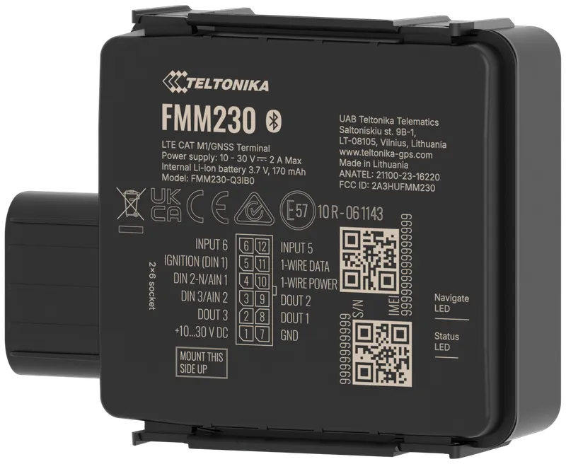 Teltonika Telematics FMM230 4G LTE Cat M1 Tracker