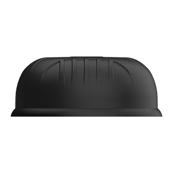 Poynting A-MIMO-0003-V2-17-B 5G/LTE-Antenne schwarz mit SMA-Adapter seitlich montiert auf Fahrzeug oder Boot.