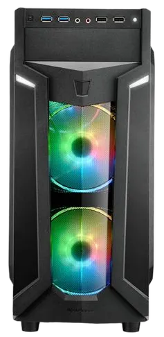 Sharkoon Gehäuse VG6-W       RGB    ATX      1xAcryl schwarz