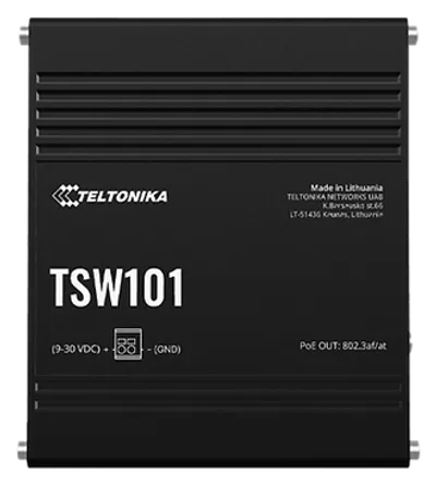 Teltonika · Switch · TSW101 · 5 Port Gigabit Industrial unmanaged POE Switch Teltonika · Switch · TSW101 · 5 Port Gigabit Industrial unmanaged POE Switch