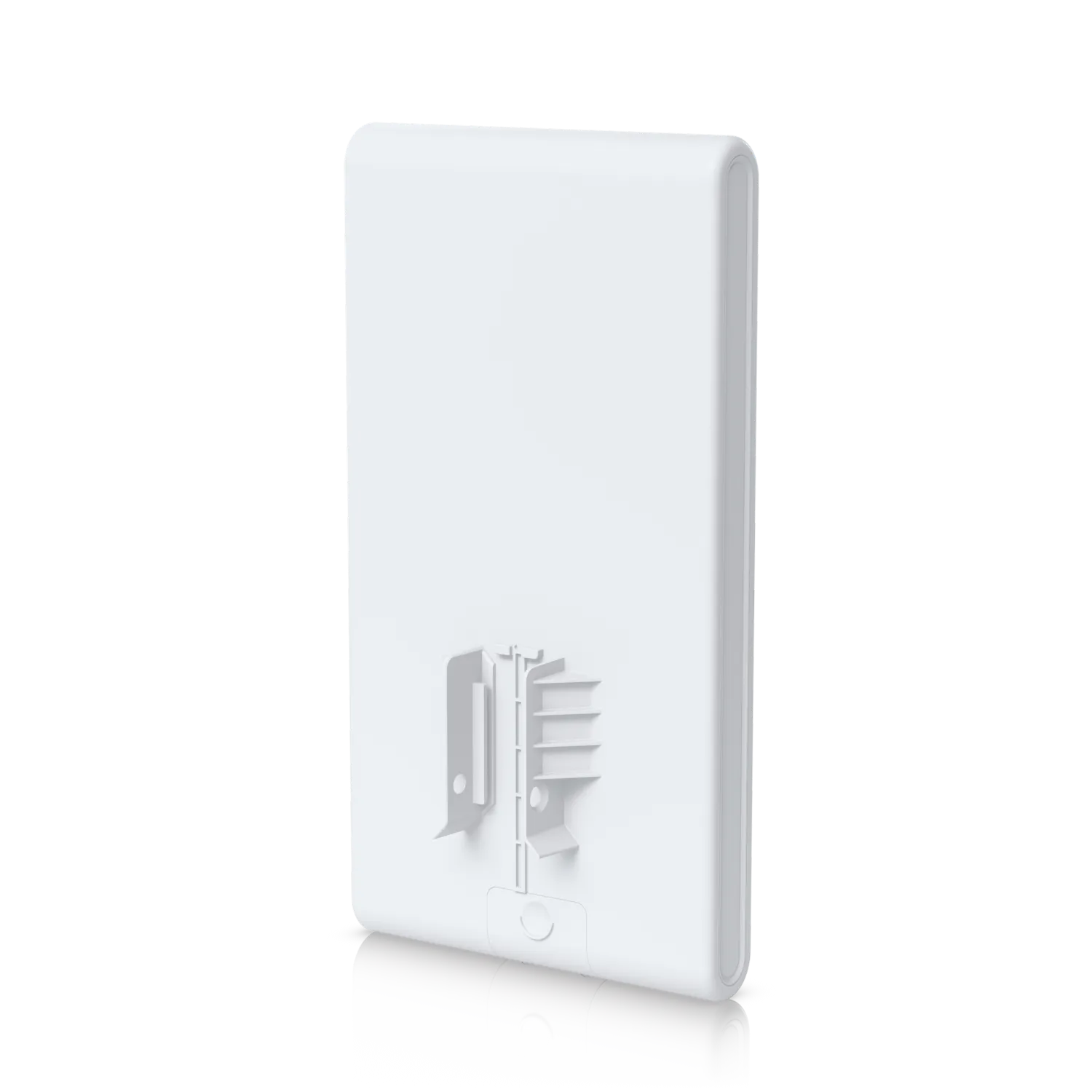 Pack de 5 points d’accès UniFi AP AC Mesh sans injecteur PoE, appareil blanc rectangulaire avec motif réseau en relief sur