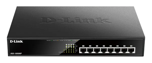Switch 280mm D-Link DGS-1008MP                   8*GE PoE+ retail