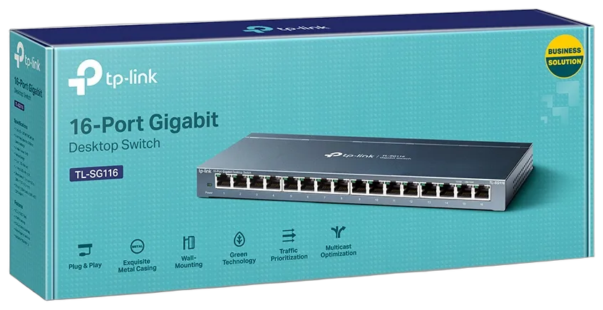 TP-Link TL-SG116 16-Port Gigabit Desktop Switch TP-Link TL-SG116 16-Port Gigabit Desktop Switch