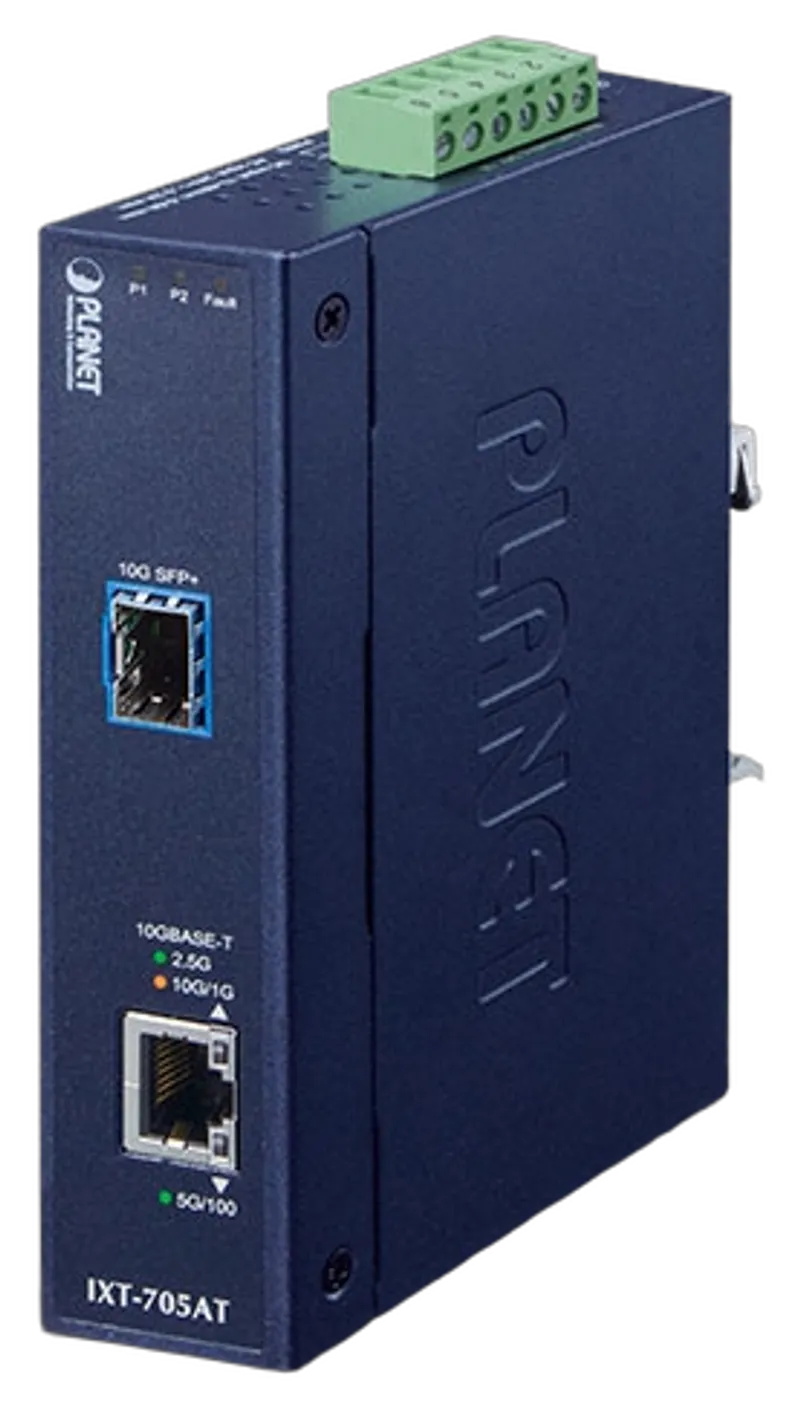PLANET Industrial 10G Copper to 10GBASE-X SFP+ Media Conv.