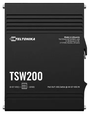 Teltonika TSW200 Industrial Unmanaged PoE+ Switch