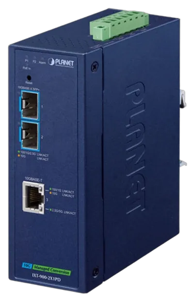 PLANET Industrial 10G Copper to 10GBASE-X SFP+ Media Conv. PLANET Industrial 10G Copper to 10GBASE-X SFP+ Media Conv.