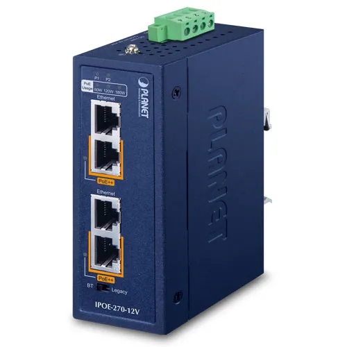 PLANET 12-Port Gigabit IEEE 802.3af Injector Hub (220 Watt)