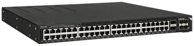 RUCKUS Networks switch completamente gestito layer3 50 porte • 48x 1 gbe • 48x poe at • 2x qsfp+ • slot modulare opzionale • 19" • icx7550-48