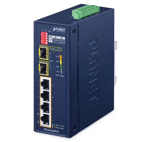 PLANET 5-Port 10/100TX Industrial Fast Ethernet Switch PLANET 5-Port 10/100TX Industrial Fast Ethernet Switch