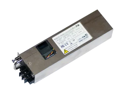 Alimentatore hot swap MikroTik 12V 150W -48V DC per telecomunicazioni, unità rettangolare argento con terminali a vite, Alimentatore hot swap MikroTik 12V 150W -48V DC per telecomunicazioni, unità rettangolare argento con terminali a vite,