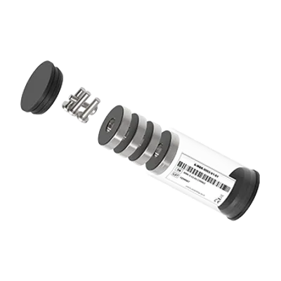 Poynting Antennen-Zubehör A-MBK-0003-V1 Magnetset mit schwarzem Magneten, Metallklemme, Unterlegscheiben und weißer Basis
