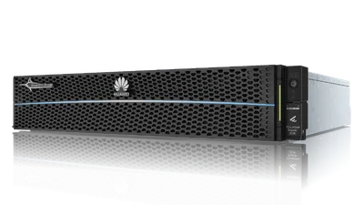 HUAWEI OceanStor Dorado 2020 2U Speichersystem mit Dual-Controllern, 64GB Cache und 8x1Gb/4x10Gb Ethernet in schwarzem
