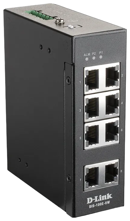 D-Link DIS-100E-5W Fast Ethernet Industrie-Switch 5-Port
