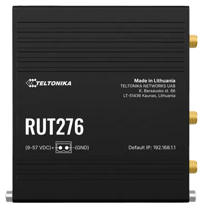 Teltonika · Router · RUT276 · Redcap 5G Router · eSIM Teltonika · Router · RUT276 · Redcap 5G Router · eSIM
