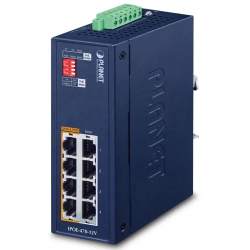 PLANET 12-Port Gigabit IEEE 802.3af Injector Hub (220 Watt)