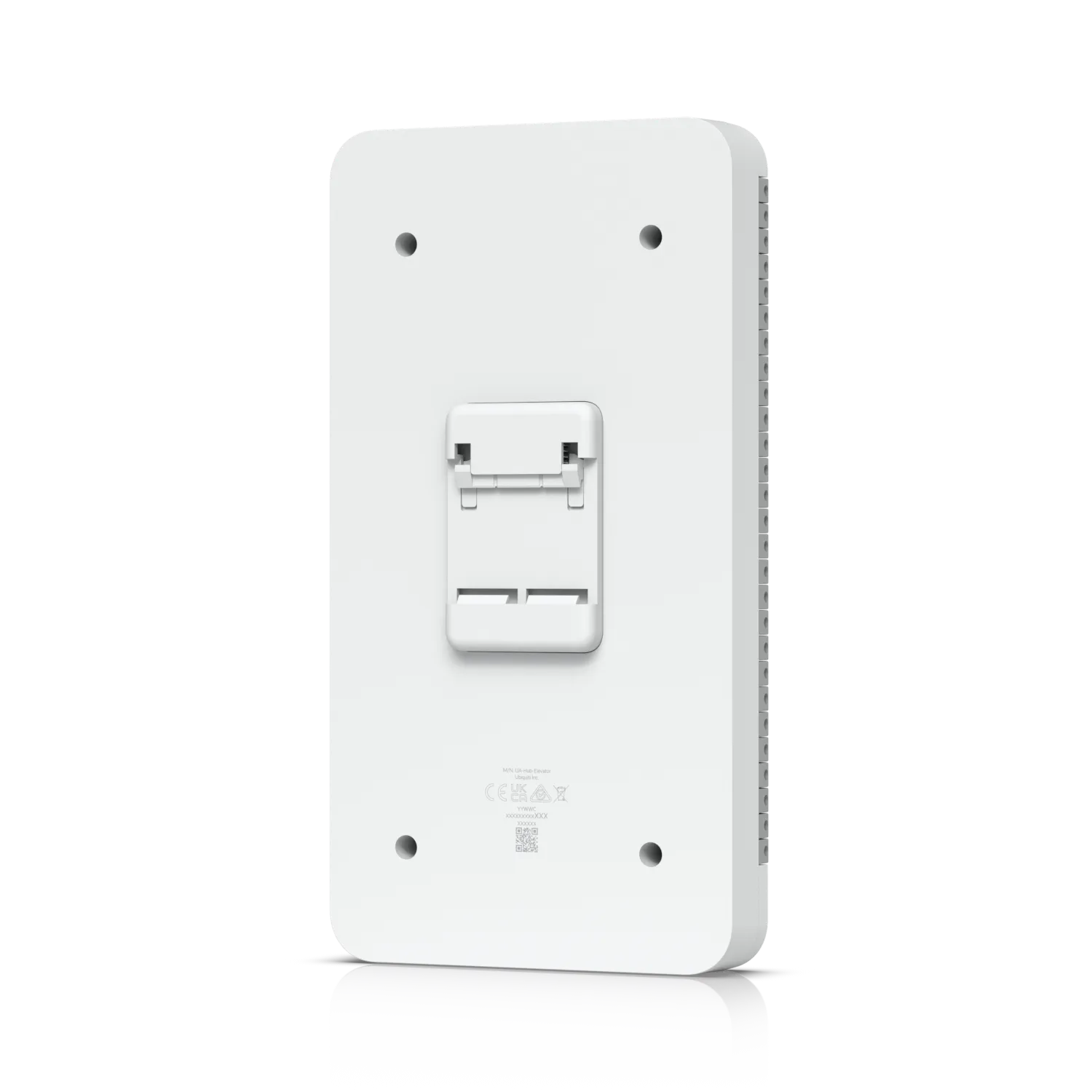 Ubiquiti Access Elevator Starter Kit Rückansicht mit Montagelöchern und Halterung auf schwarzem Hintergrund. Ubiquiti Access Elevator Starter Kit Rückansicht mit Montagelöchern und Halterung auf schwarzem Hintergrund.