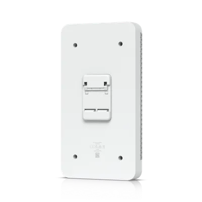 Ubiquiti Access Elevator Starter Kit Rückansicht mit Montagelöchern und Halterung auf schwarzem Hintergrund. Ubiquiti Access Elevator Starter Kit Rückansicht mit Montagelöchern und Halterung auf schwarzem Hintergrund.