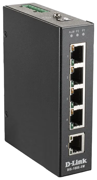 D-Link DIS-100E-5W Fast Ethernet Industrie-Switch 5-Port