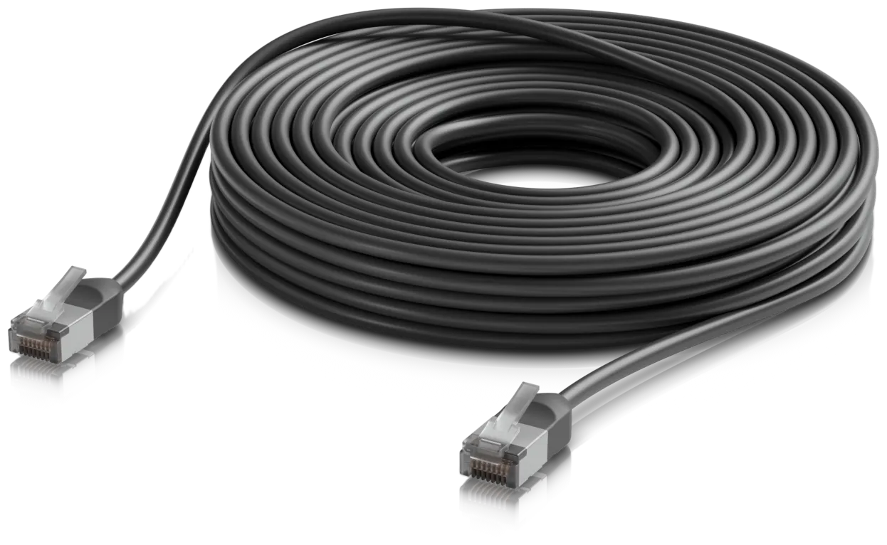 Ubiquiti UniFi Premium Patch Cable Outdoor • 12m • black • UACC-Cable-Patch-Outdoor-C6A-12M-BK