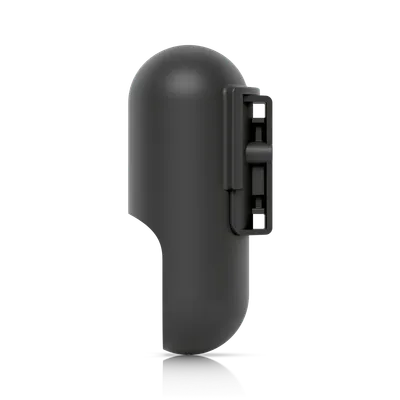 UniFi Flex Pro Halterung schwarz im 3er-Pack seitlich auf schwarzem Hintergrund mit runder Oberseite und vertikaler UniFi Flex Pro Halterung schwarz im 3er-Pack seitlich auf schwarzem Hintergrund mit runder Oberseite und vertikaler