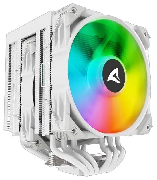 Sharkoon CPU Kühler A60 120mm weiss RGB 1200/1700/1851/AM4/5 Sharkoon CPU Kühler A60 120mm weiss RGB 1200/1700/1851/AM4/5