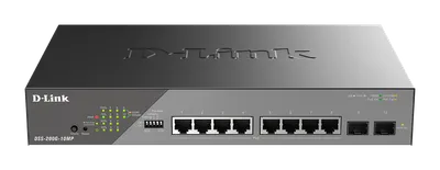 D-Link DSS-200G-10MP/E 10-Port Desktop Gigabit PoE Switch