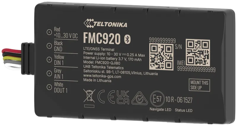 TELTONIKA TELEMATICS FMC920 4G LTE Cat 1 Tracker Quectel EMEA