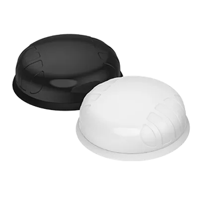 Poynting A-PUCK-0014-V2-01 5G/LTE KFZ-Antenne schwarz mit RPSMA-Stecker 9 dBi zwei gerippte Kuppelantennen in Schwarz und Poynting A-PUCK-0014-V2-01 5G/LTE KFZ-Antenne schwarz mit RPSMA-Stecker 9 dBi zwei gerippte Kuppelantennen in Schwarz und